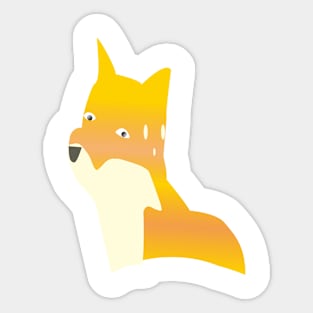 fox cute Sticker